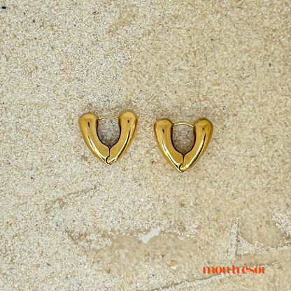 V shape earrings small