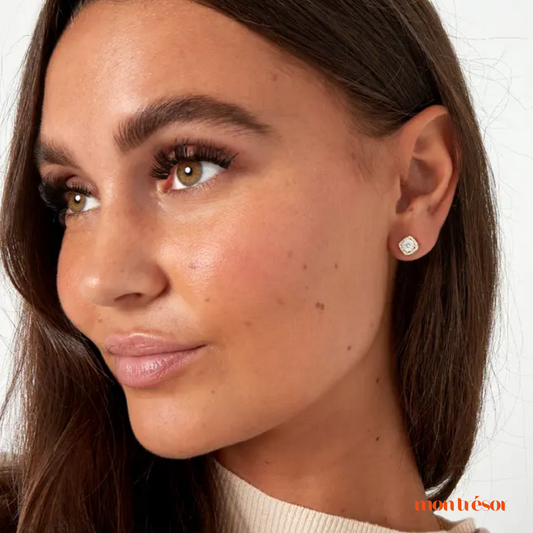 Square stone studs