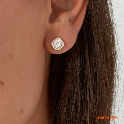 Square stone studs