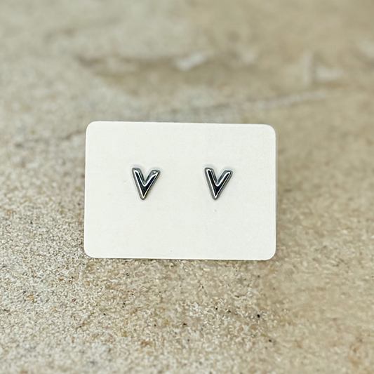 V studs Zilver