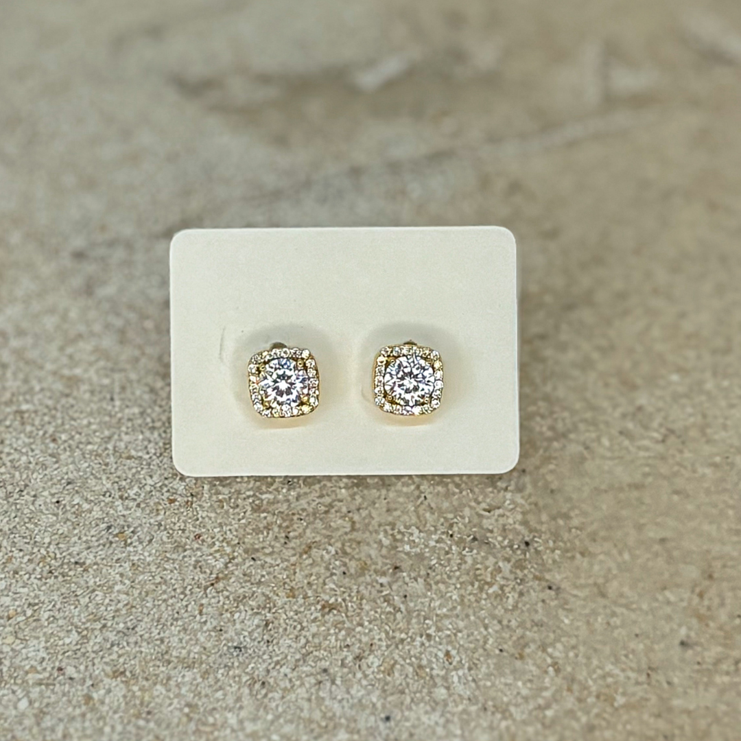 Square stone studs