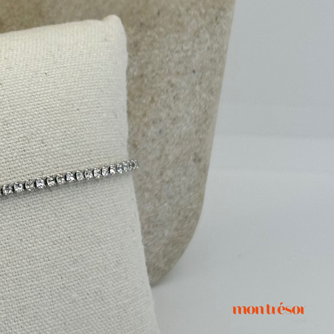 Elegant tennis bracelet zilver