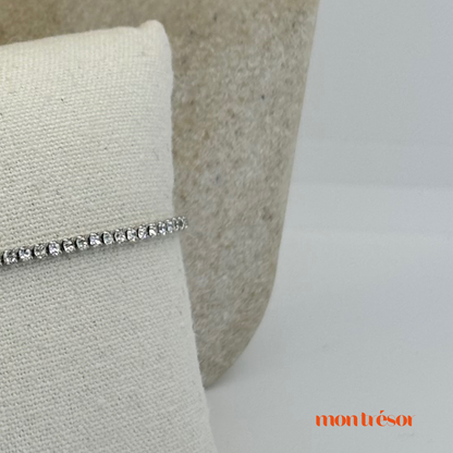 Elegant tennis bracelet zilver