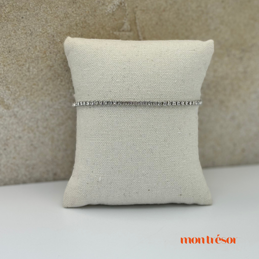 Elegant tennis bracelet zilver