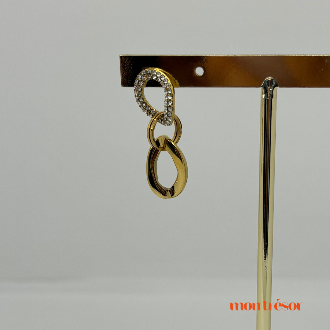 Sparkling triple O hoops
