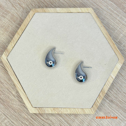 water drop earrings zilver